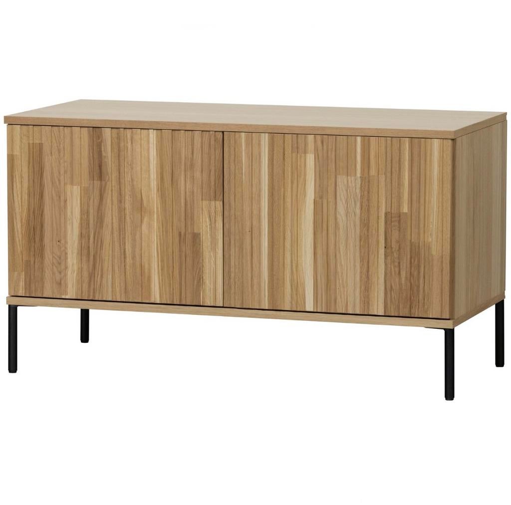 Woood New Gravure tv meubel grenen hout 100 cm, Ophalen, Met deur(en), 100 tot 150 cm, Nieuw