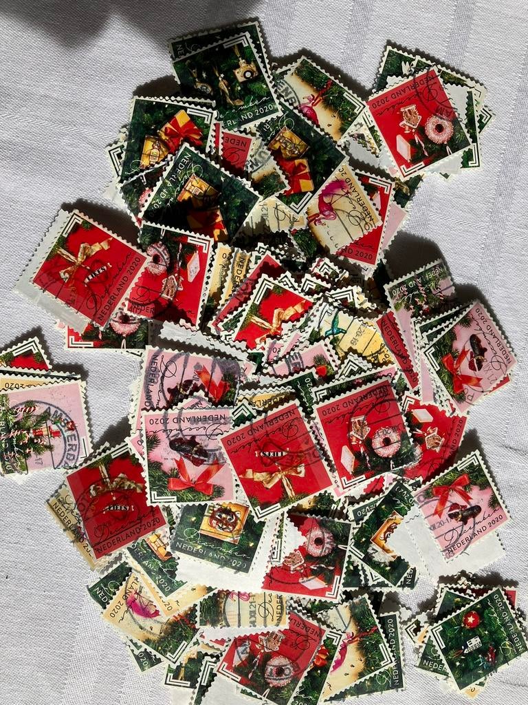 300 decemberzegels 2020 gestempeld en afgeweekt, Ophalen of Verzenden, Na 1940, Gestempeld