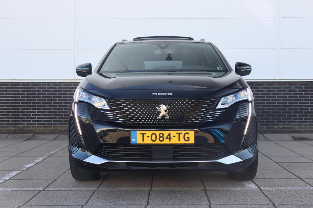 Peugeot 5008 1.2 PureTech GT Pano 360-Camera Stoelverwarming, Gebruikt, Euro 6, 1199 cc, Zwart