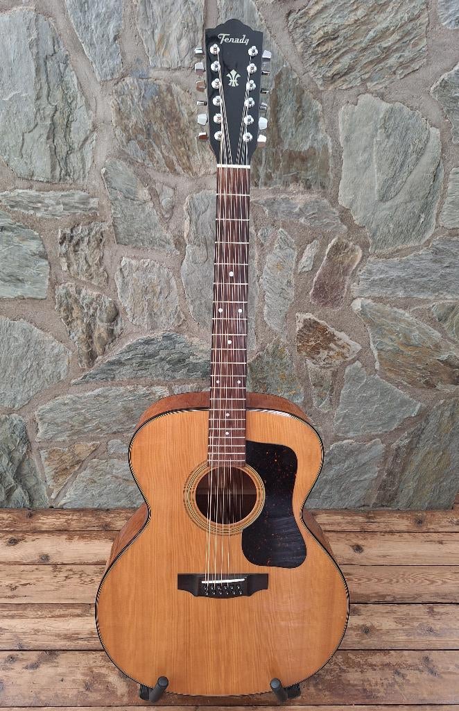 Vintage Terada FW-713-12 twaalfsnarige steelstring gitaar, Ophalen, Gebruikt, Western- of Steelstringgitaar, 12-snarig