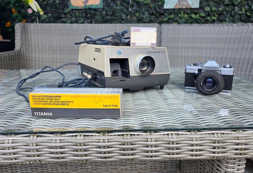 Vintage Agfa Diamator 150 projector met camera en viewer, Ophalen, Gebruikt