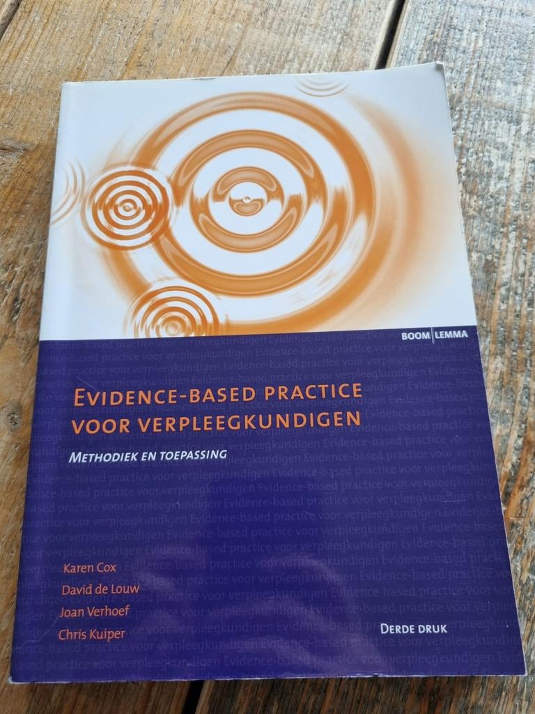 Evidence-Based Practice voor Verpleegkundigen, Boeken, Studieboeken en Cursussen, Zo goed als nieuw, HBO, Gamma, Ophalen of Verzenden
