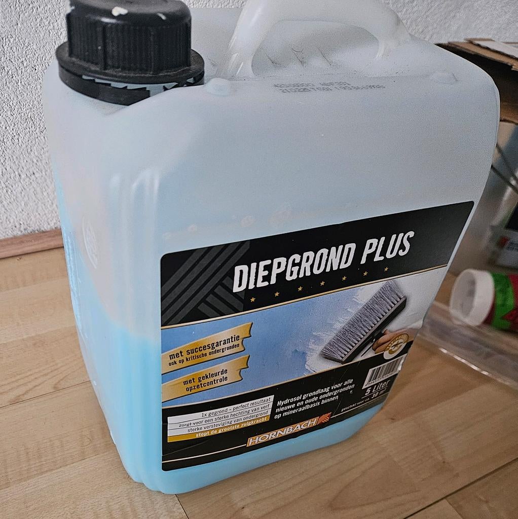 Diepgrond Plus - Hornbach, Minder dan 5 liter, Ophalen of Verzenden, Gebruikt, Wit