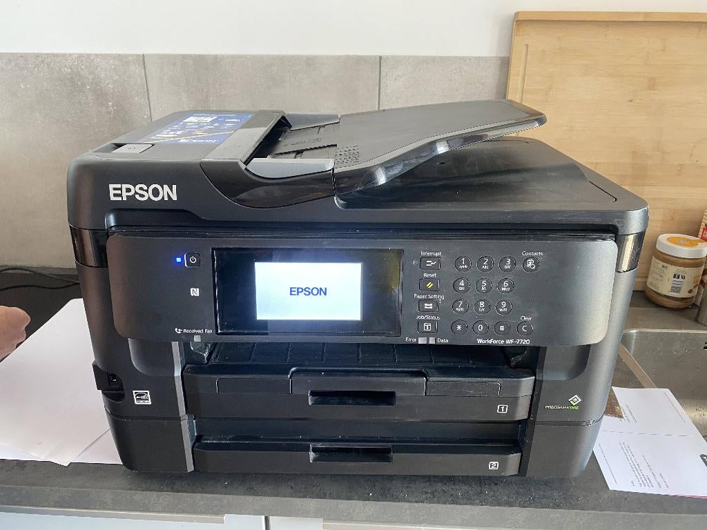 EPSON workforce WF-7720DTWF, Computers en Software, Printers, Ophalen, All-in-one, Ingebouwde Wi-Fi, Zo goed als nieuw
