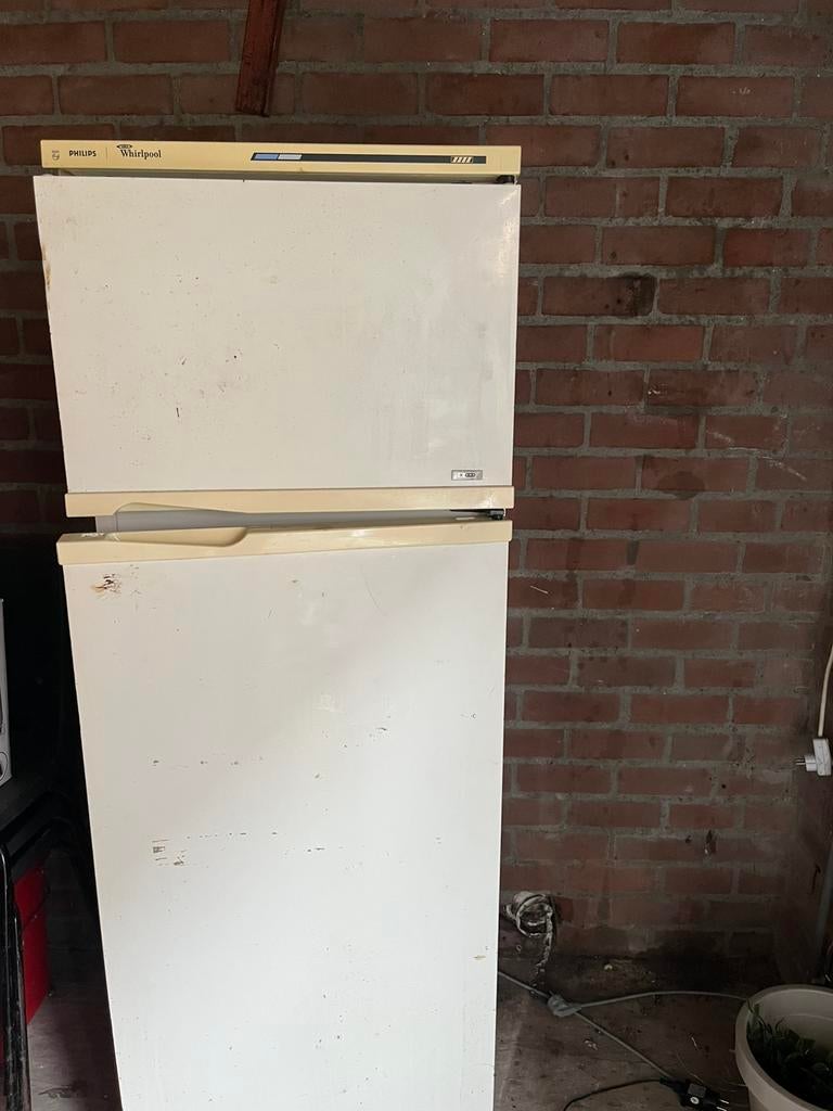 Philips Whirlpool koelkast met vriesvak, Ophalen, Gebruikt, 200 liter of meer, Met aparte vriezer