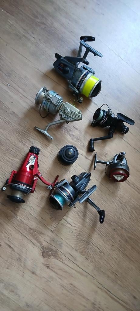 Vintage vismolens, diverse merken/types, Ophalen of Verzenden, Gebruikt, Molen