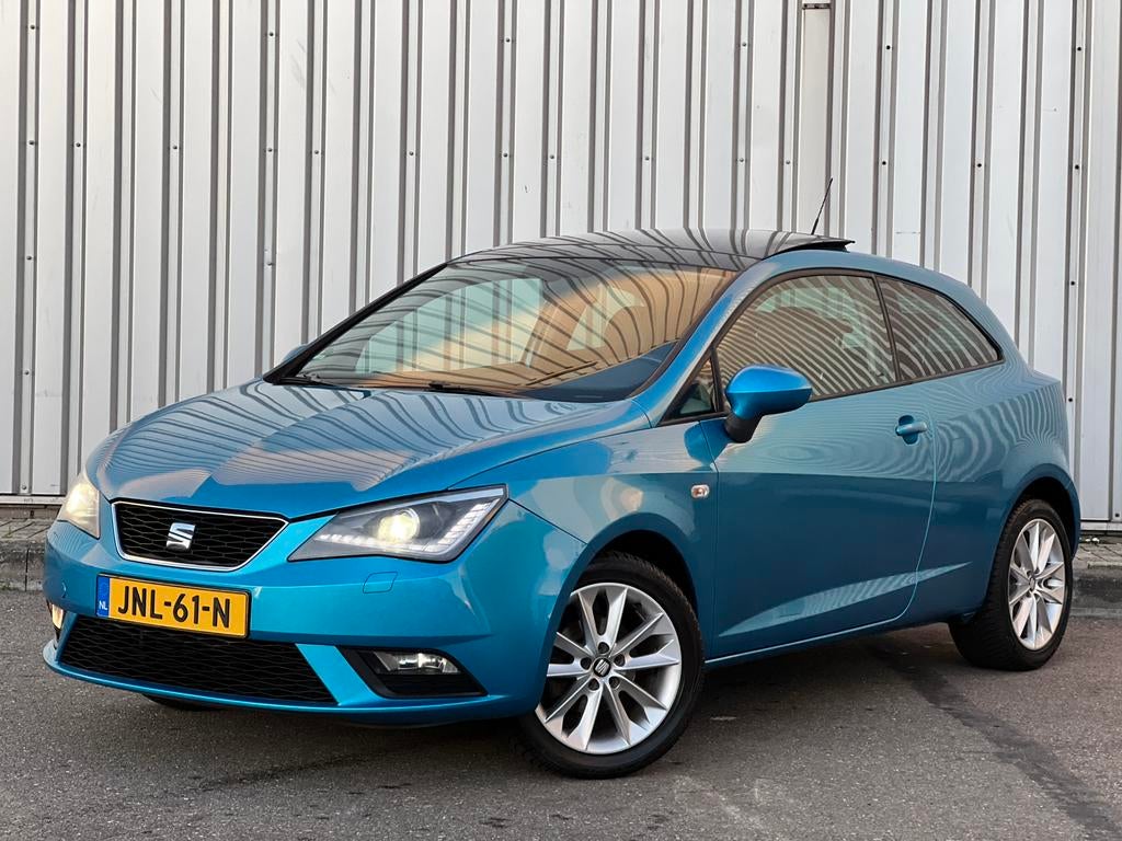 SEAT Ibiza 1.0 TSI 55KW Style Pano Navi Xenon LED PDC 2016, Blauw, Ibiza, Bedrijf, Handgeschakeld