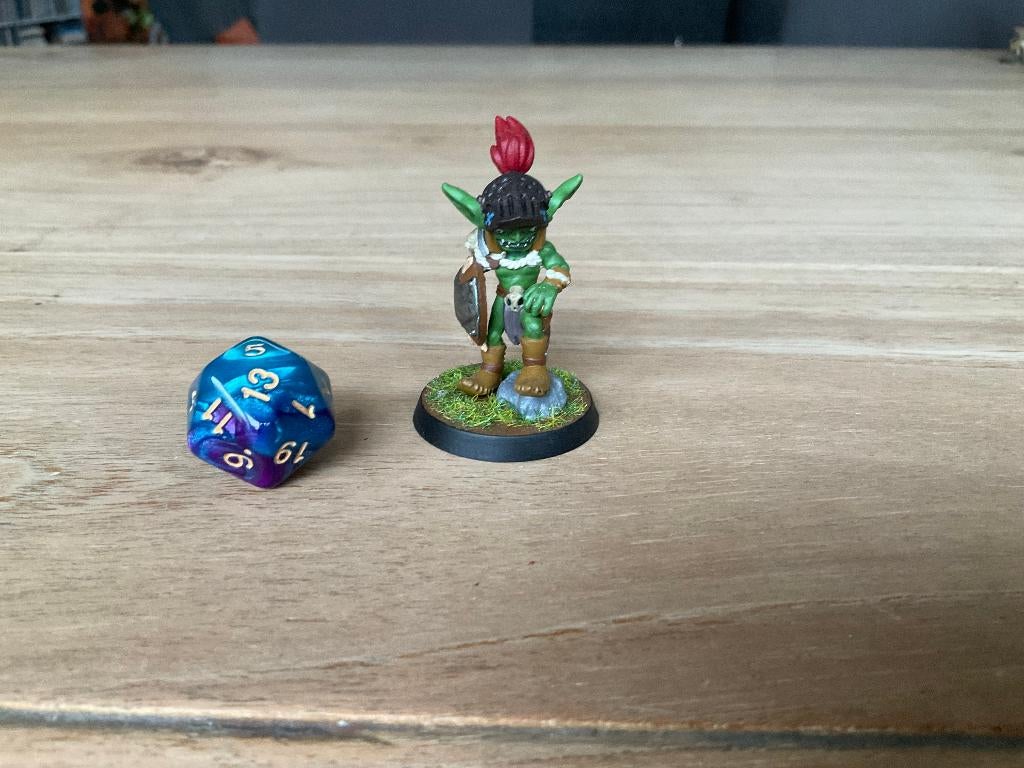 Handgeschilderde Hob goblin - Dnd, Figuurtje(s), Ophalen of Verzenden, Geverfd, Nieuw