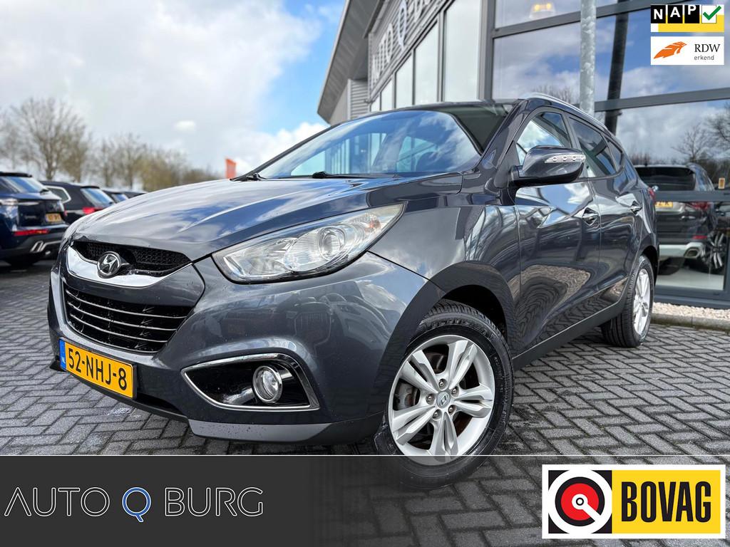 Hyundai Ix35 2.0i Style | Climate | Cruise | LMV''17 | Navi, Gebruikt, Zwart, 4 cilinders, Leder en Stof