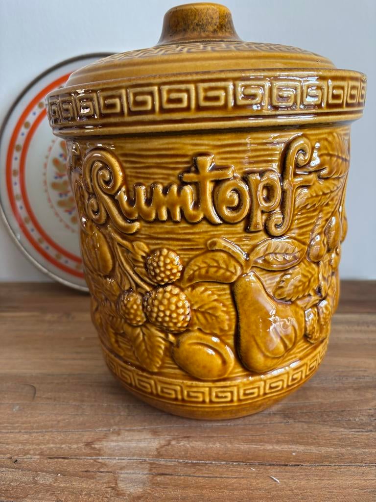 Vintage keramiek rumtopf Carstens Tonnieshof 7282-5L, Antiek en Kunst, Ophalen of Verzenden