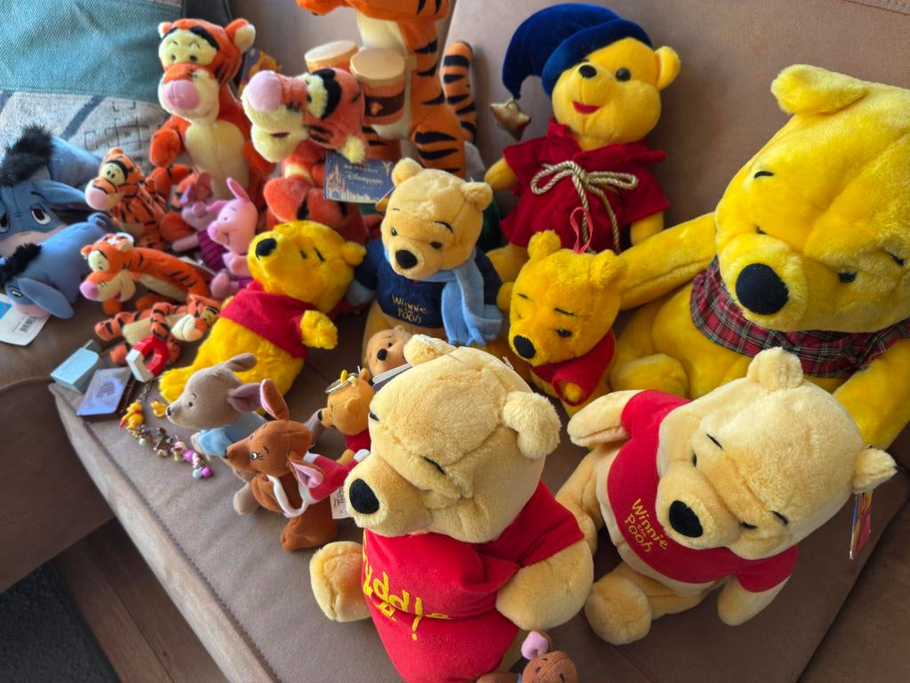 Grote verzameling winnie the pooh & friends knuffels, Ophalen of Verzenden, Zo goed als nieuw, Overige typen