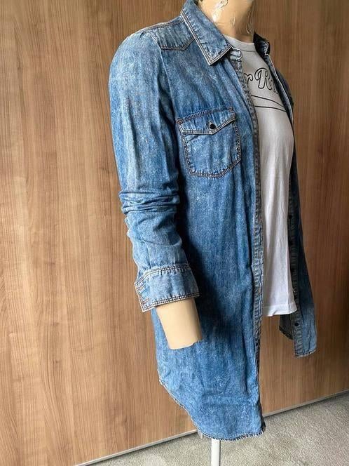 Tuniek Denim mt. M/L, Kleding | Dames, Blouses en Tunieken, Zo goed als nieuw, Maat 38/40 (M), Blauw, Ophalen of Verzenden
