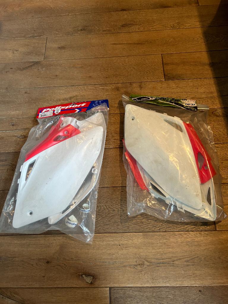 Zijkappen roodwit Honda CRF 450 07-08, Ophalen of Verzenden