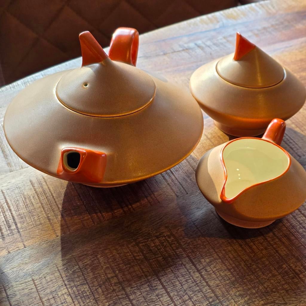 Compleet Theeservies "Thea" van Edmond Bellefroid (1930), Ophalen of Verzenden