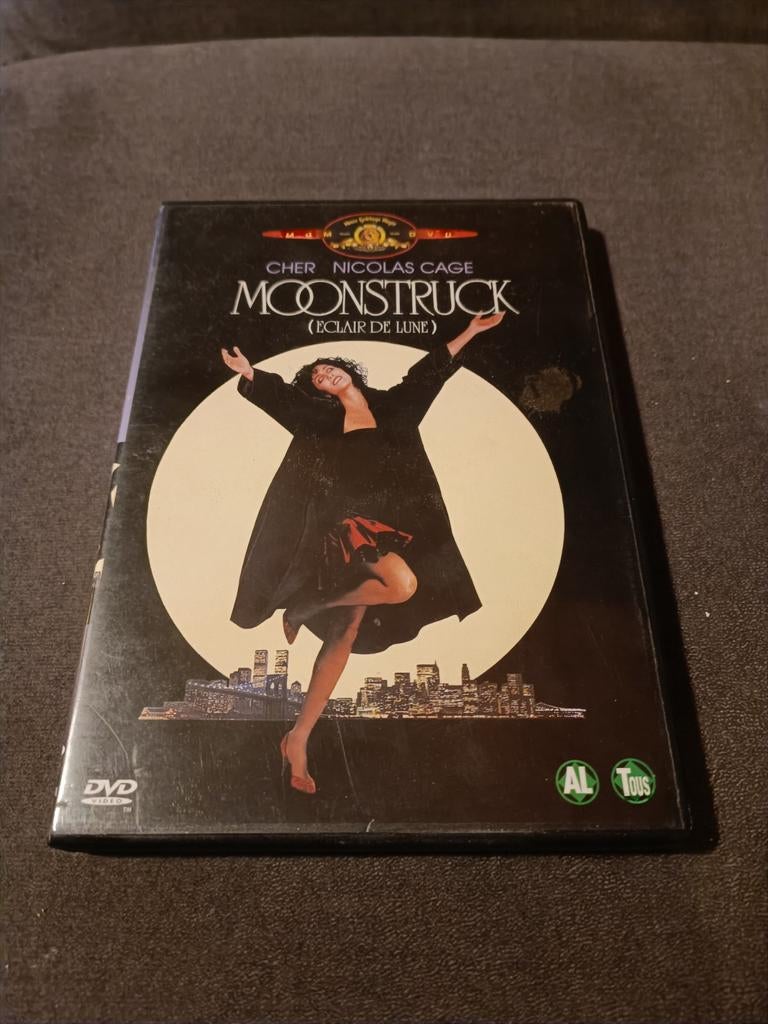 Moonstruck - dvd, Alle leeftijden, Ophalen of Verzenden, Zo goed als nieuw, Romantische komedie
