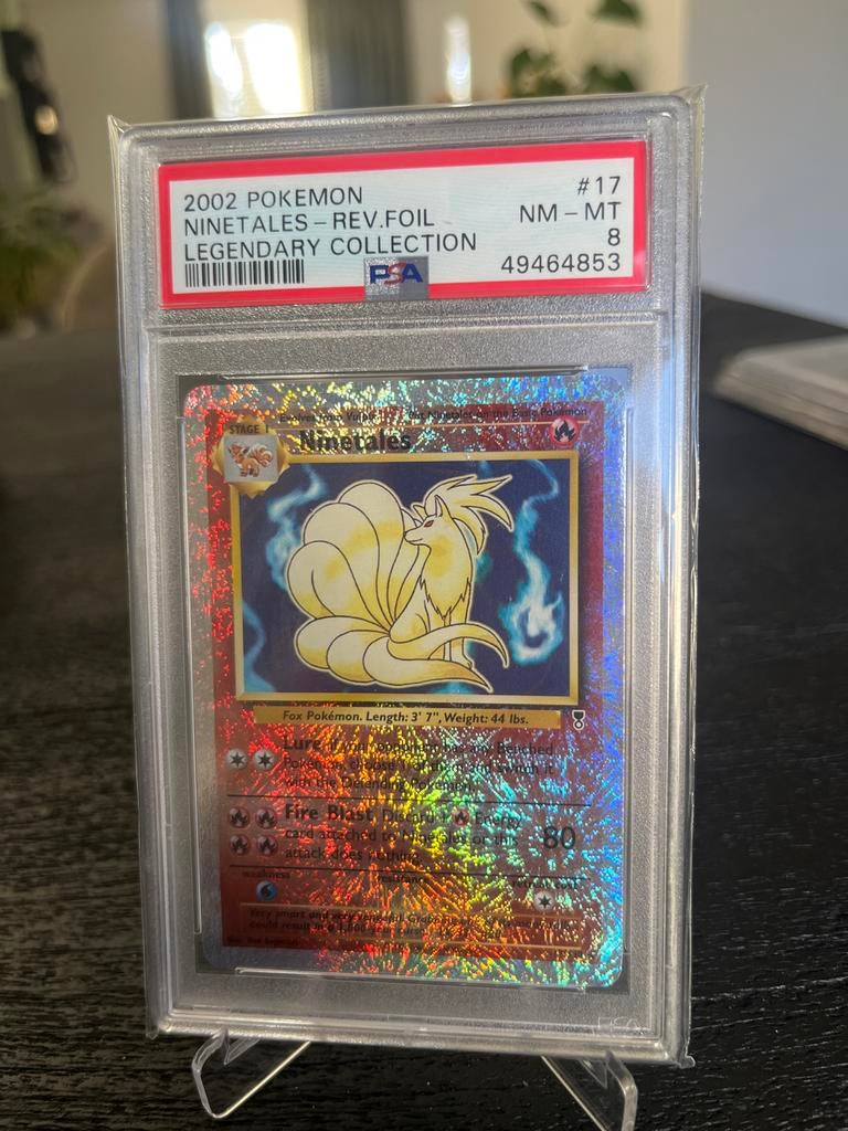 2002 Pokemon Ninetales Legendary Collection PSA 8, Hobby en Vrije tijd, Verzamelkaartspellen | Pokémon, Ophalen, Gebruikt, Losse kaart