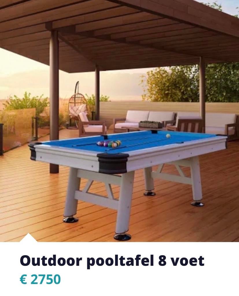 Pooltafels 7 en 8 ft  uitverkoop, Sport en Fitness, Biljarten en Poolen, Ophalen, Dijklaan 133 Breda, Pooltafel, Stoffelen