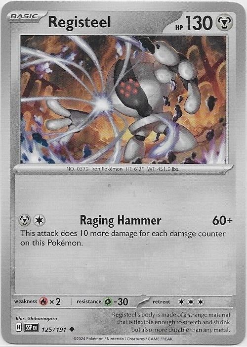 Surging Sparks,  Registeel [uncommon] 125/191, Verzenden, Nieuw, Losse kaart