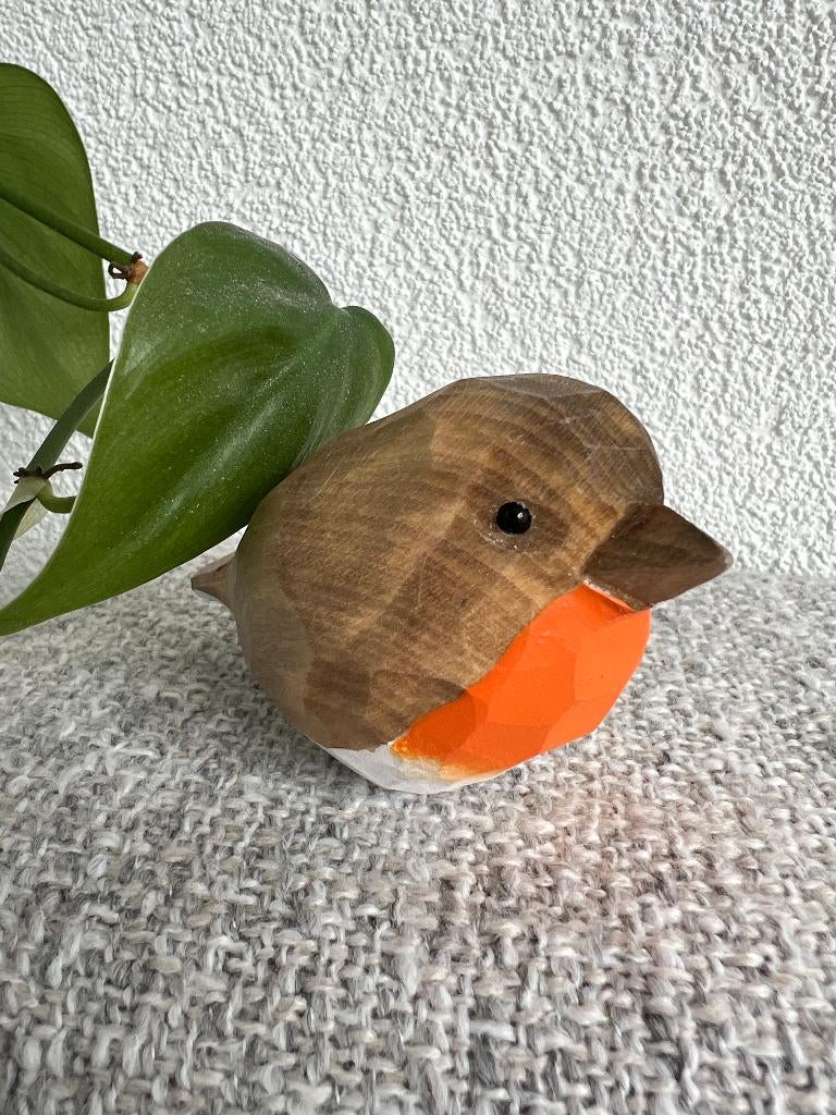 Lief houten roodborstje, Ophalen of Verzenden, Zo goed als nieuw, Dier