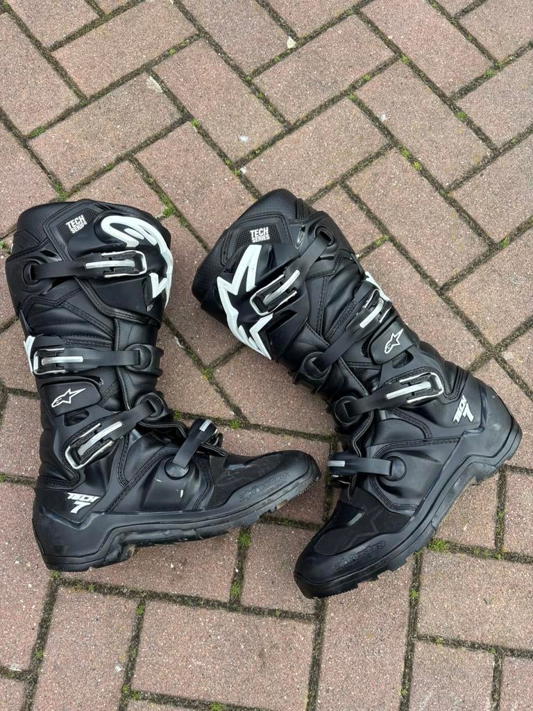 Alpinestars tech 7 crosslaarzen, Motoren, Ophalen of Verzenden, Tweedehands, Laarzen