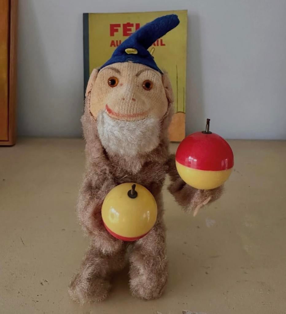 Mechanisch aapje van Max Carl, sambabal, Antiek en Kunst, Ophalen of Verzenden