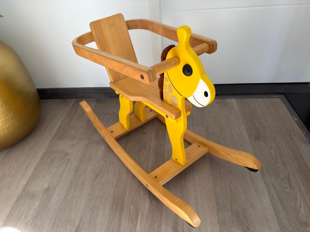 Houten nette hobbel giraffe universeel, Ophalen, Gebruikt