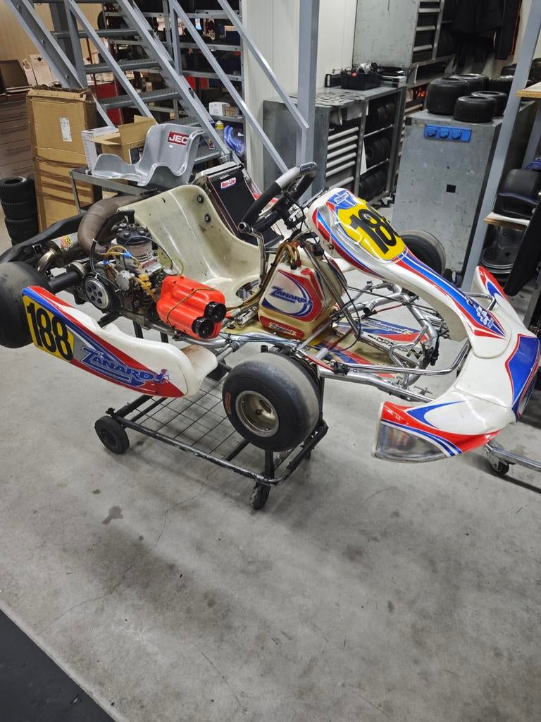 schakelkart 125cc IAME Screamer 47pk schakelkart 125 kart kz, Sport en Fitness, Karting, Ophalen, Gebruikt, Kart