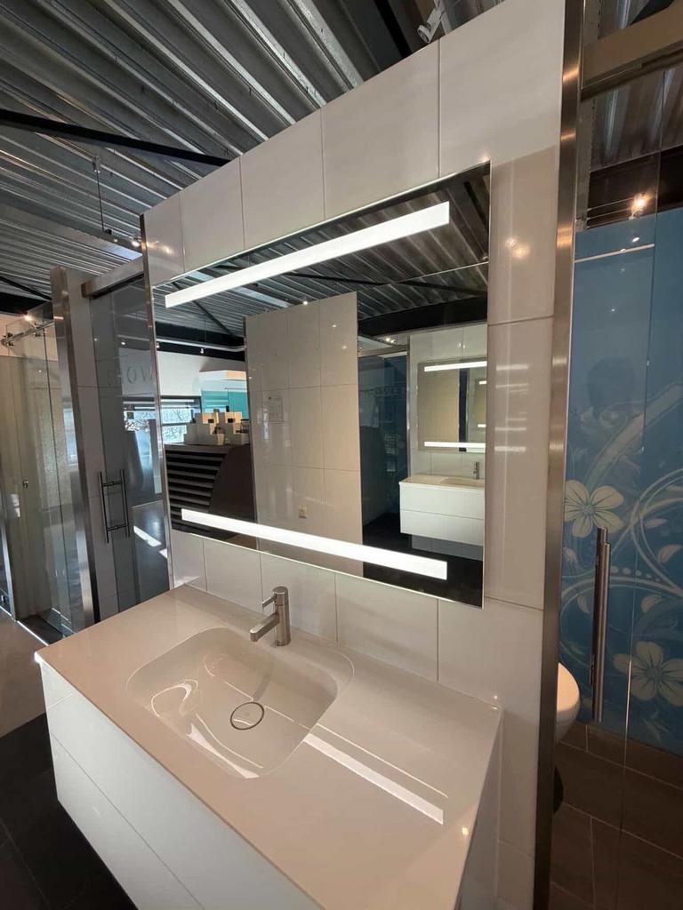 Luxe Badkamerspiegel 115x90 cm – LED & Verwarming – NIEUW, Ophalen, Nieuw, 100 tot 125 cm, Minder dan 100 cm