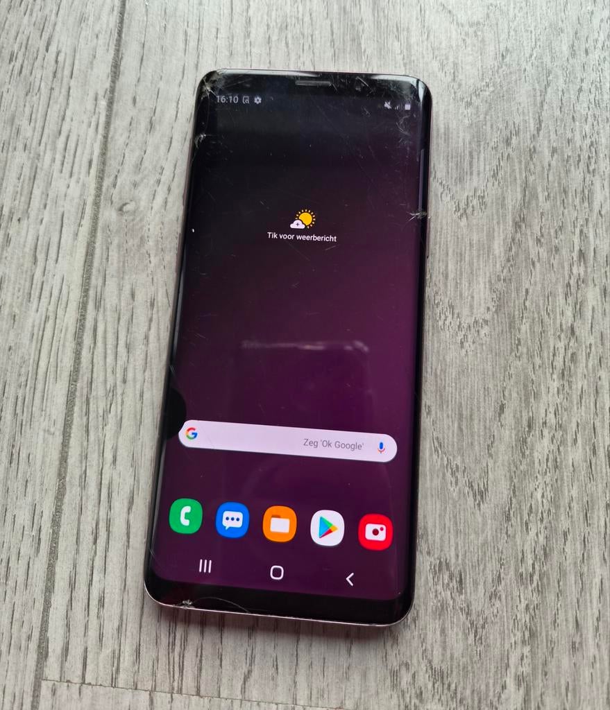 Samsung Galaxy S9 Paars - Kapot scherm, werkt nog prima, Telecommunicatie, Mobiele telefoons | Samsung, 64 GB, Ophalen of Verzenden
