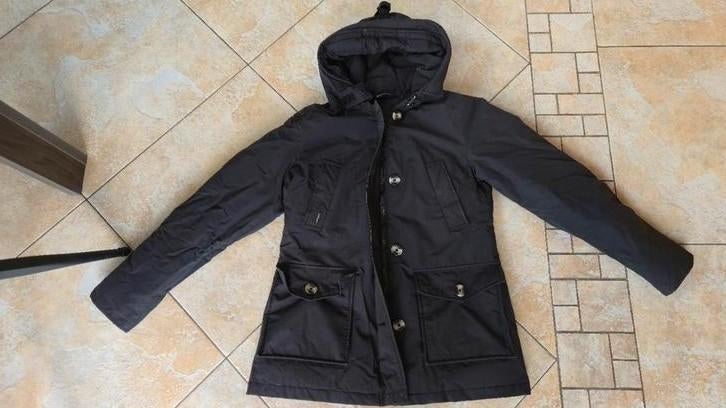 Air Force 4 pocket parka jas Maat M Donkerblauw, Kleding | Dames, Jassen | Winter, Ophalen of Verzenden, Gedragen, Blauw