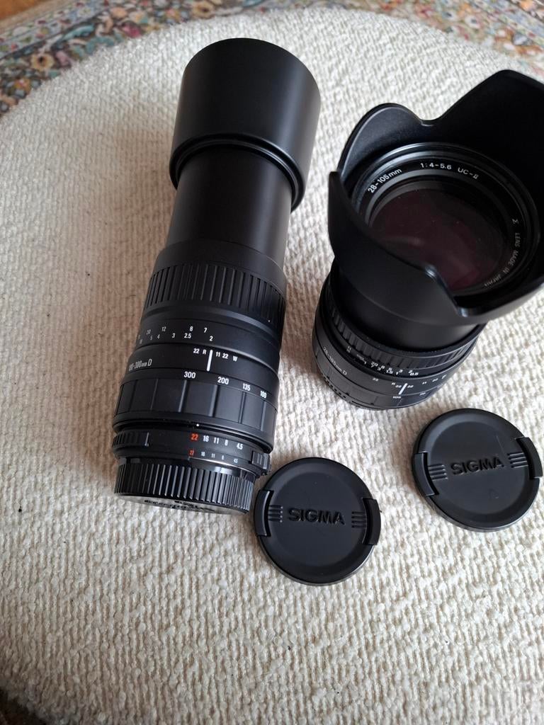 Sigma 28-105mm en 70-300mm D lenzen, Audio, Tv en Foto, Fotografie | Lenzen en Objectieven, Ophalen of Verzenden, Zo goed als nieuw