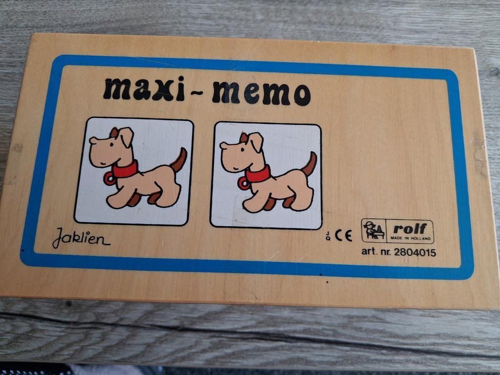 Jaklien rolf maxi memory met 48 kunstof kaartjes  8x8 cm, Kinderen en Baby's, Speelgoed | Educatief en Creatief, Ophalen of Verzenden