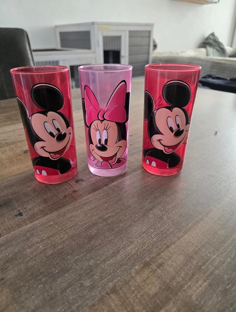 Officiële disneyland, Mickey en Minny glaze, Verzamelen, Glas en Borrelglaasjes, Ophalen of Verzenden, Zo goed als nieuw, Overige typen
