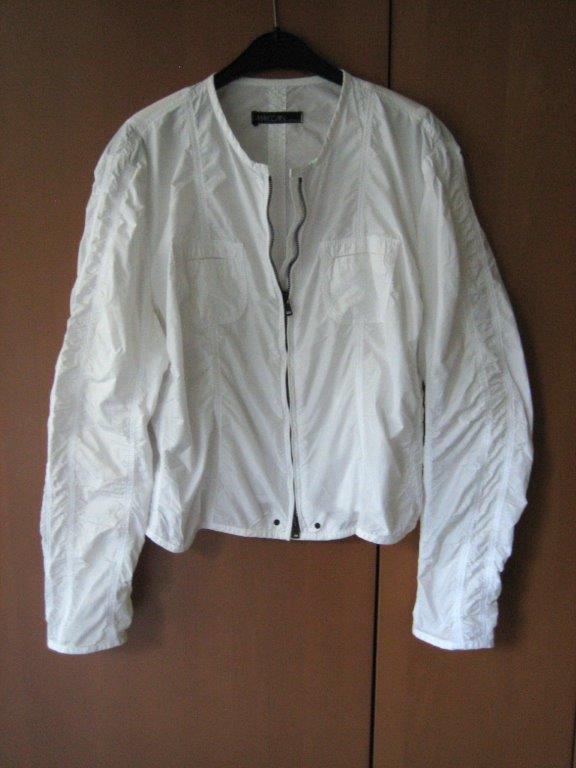 Sportief wit jasje met 2-way zipp MARCCAIN 42 snazzeys, Verzenden, Wit, Maat 42/44 (L), Zo goed als nieuw