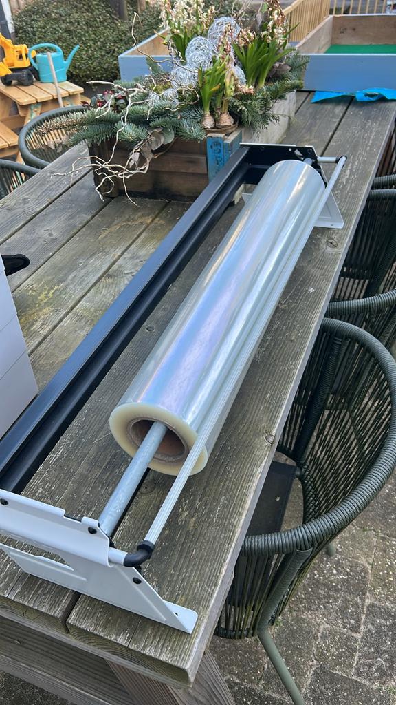 2x Cadeaupapierdispenser/cadeaupapierhouder/ papierrolhouder, Ophalen, Zo goed als nieuw