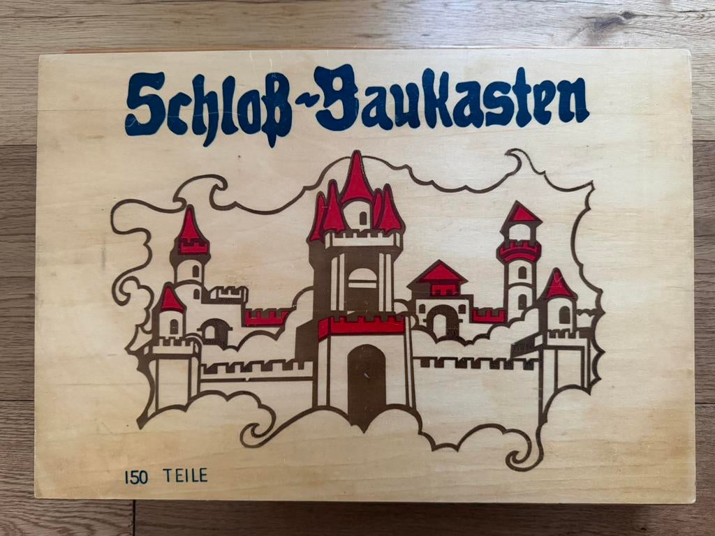 Houten blokken - kasteel, Kinderen en Baby's, Speelgoed | Houten speelgoed, Ophalen of Verzenden, Zo goed als nieuw, Overige typen