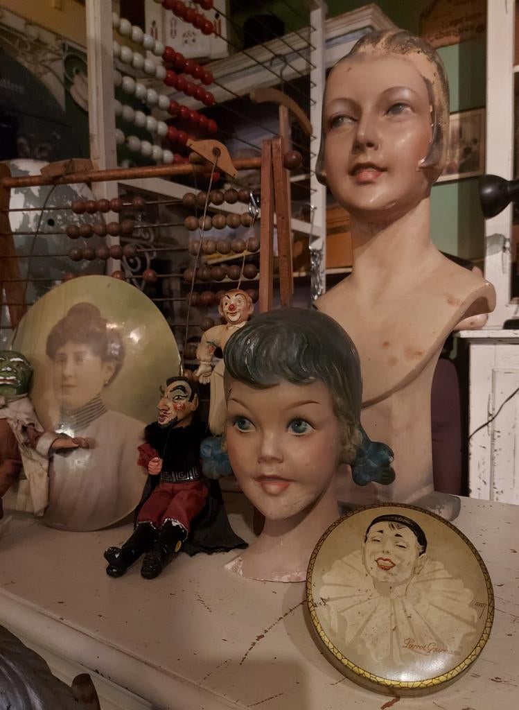 Oud blik Pierrot Gourmand uit Paris, Ophalen of Verzenden, Gebruikt, Overige