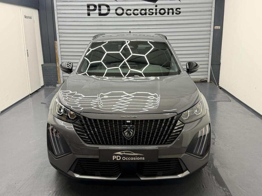 Peugeot 2008 1.2 Hybrid 145PK Allure, Zwart, 1199 cc, Leder en Stof, Origineel Nederlands