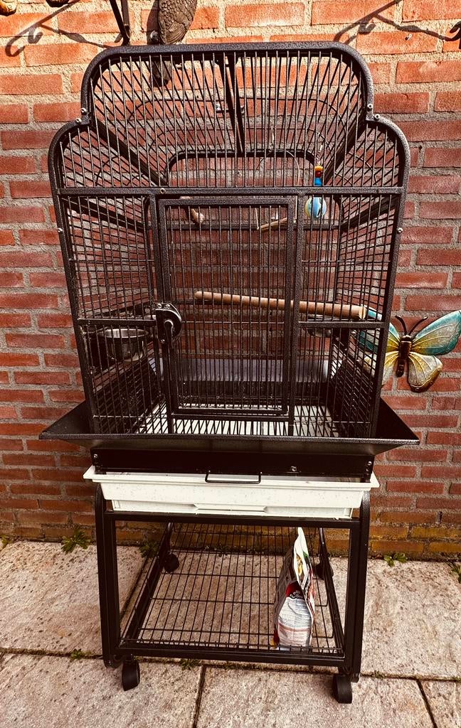 Strong Papegaaienkooi Villa Gaia, Dieren en Toebehoren, Ophalen of Verzenden, Gebruikt, Metaal, Vogelkooi