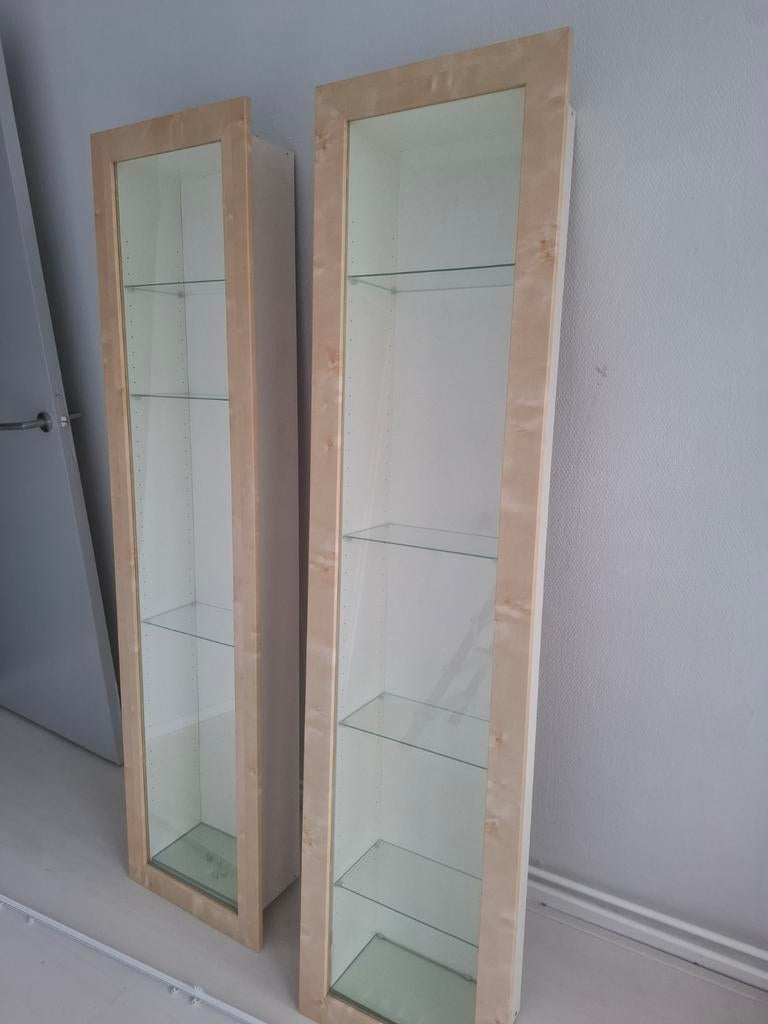 IKEA Bertby Vitrinekasten (2 stuks), Minder dan 50 cm, Glas, Ophalen of Verzenden, Minder dan 25 cm