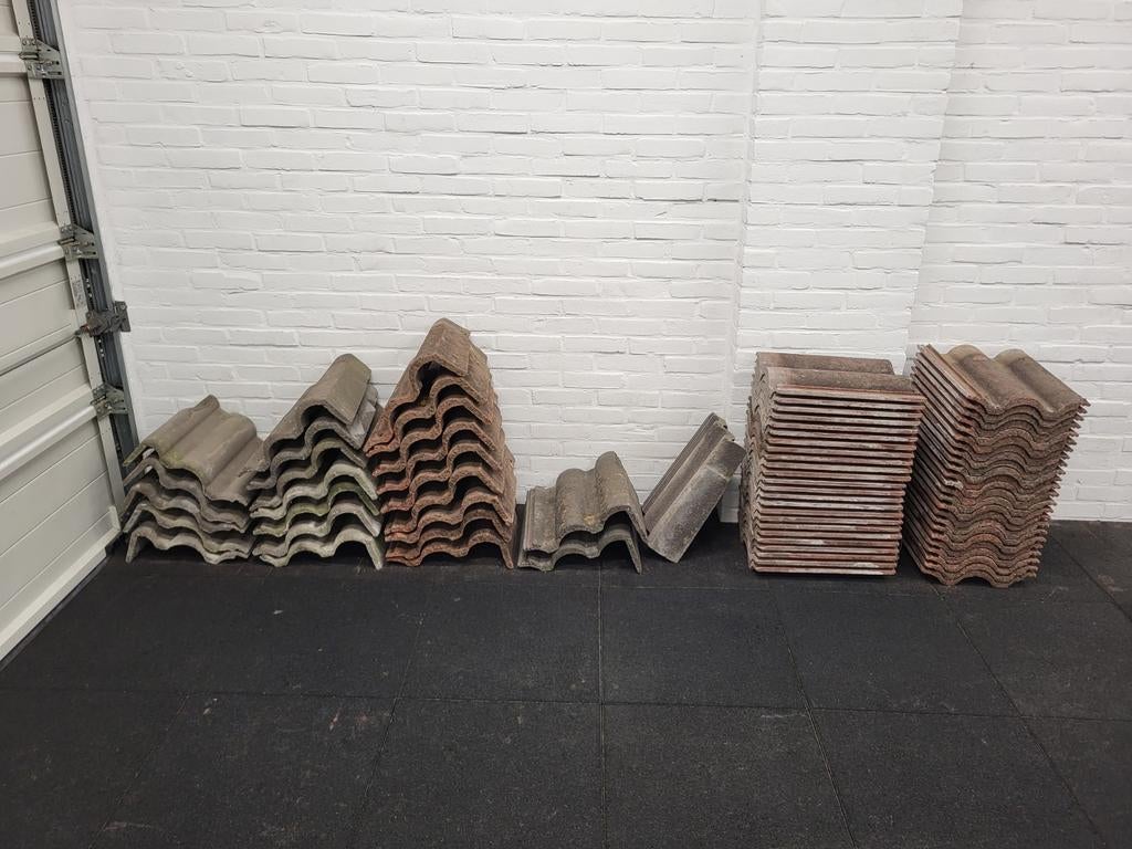 RBB Neroma in (Herfst)Rood & Grijs dakpannen kantpan, Ophalen, Gebruikt, Steen of Klei, Dakpannen