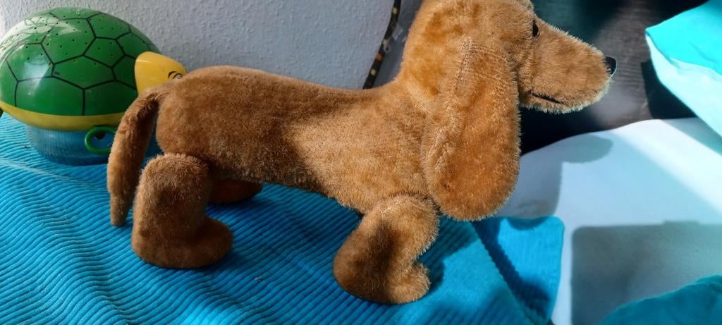 Steif teckel mohair op wieltjes, Ophalen of Verzenden, Zo goed als nieuw, Hond of Kat, Overige typen