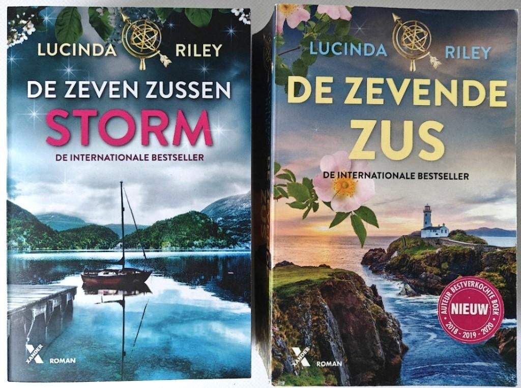 Lucinda Riley: STORM (dl 2), DE ZEVENDE ZUS (dl 7)., Boeken, Ophalen of Verzenden, Zo goed als nieuw