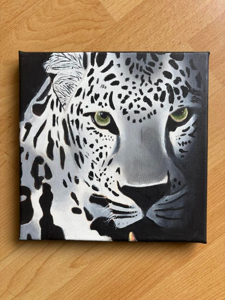 Luipaard olieverfschilderij, Ophalen of Verzenden