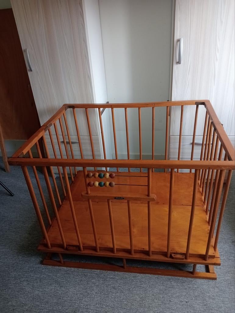 Vintage inklapbare babybox van Kibofa, Kinderen en Baby's, Ophalen, Gebruikt, Vierkant