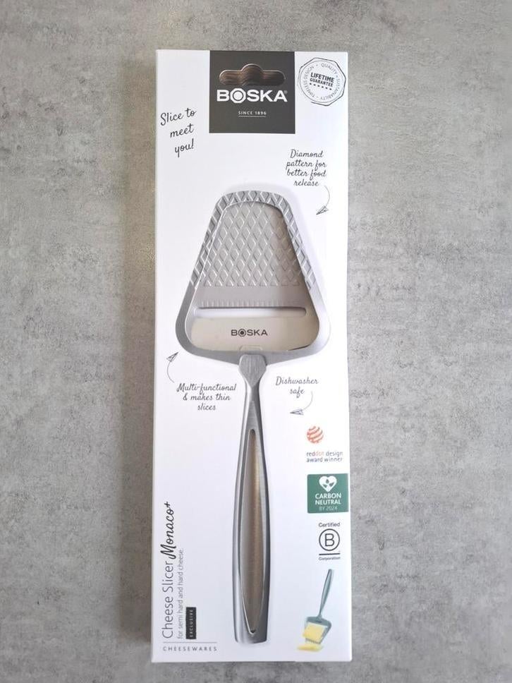 Boska Kaasschaaf Monaco+  NIEUW Gratis Verzending, Huis en Inrichting, Ophalen of Verzenden, Nieuw, Rvs of Chroom, Vaatwasserbestendig