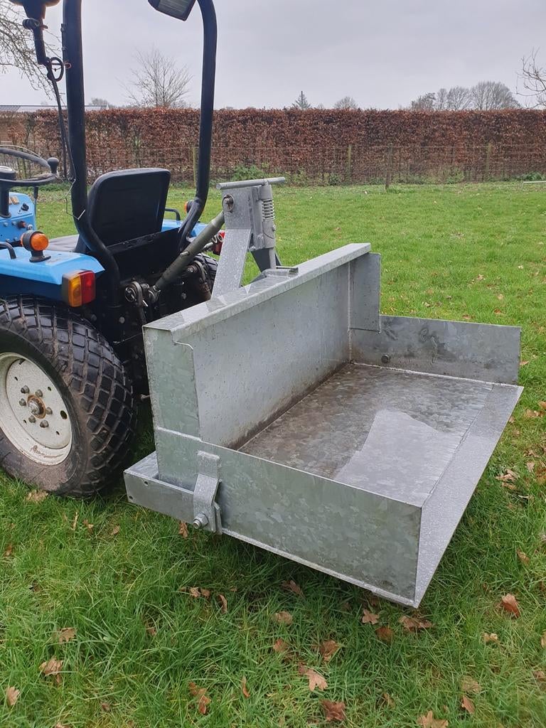 Gegalvaniseerde grondbak voor minitrekker, Ophalen of Verzenden