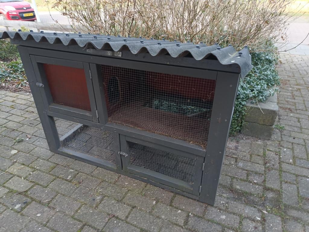 Konijnenhok voor dwergkonijnen., Ophalen, 90 cm of meer, Hok, 110 cm of meer