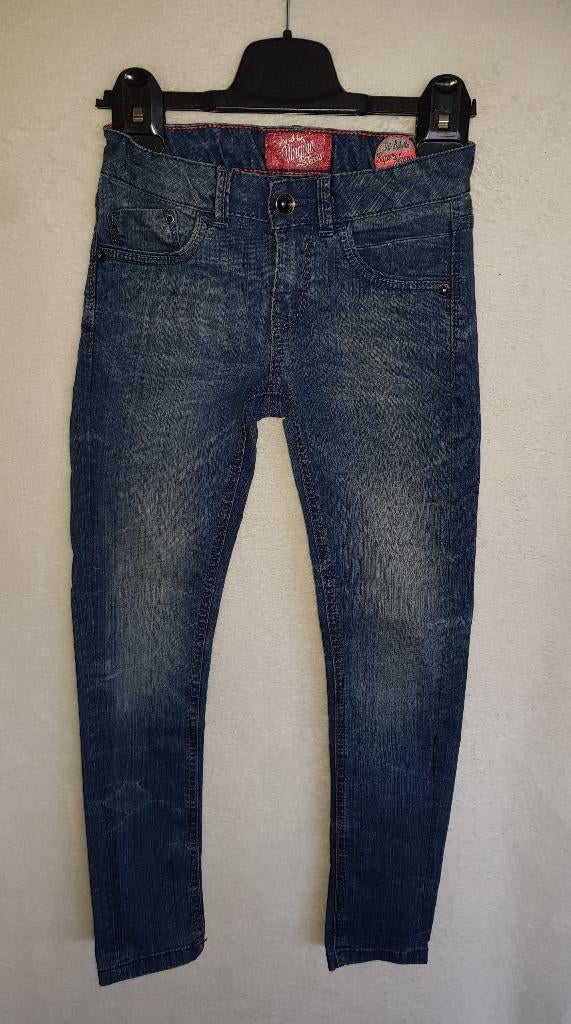 Prachtige skinny VINGINO stretch jeans Babetta maat 8/128., Broek, Zo goed als nieuw, Vingino, Verzenden