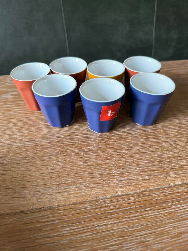HEMA espresso kopjes, Huis en Inrichting, Keuken | Servies, Keramiek, Nieuw, Ophalen of Verzenden, Effen